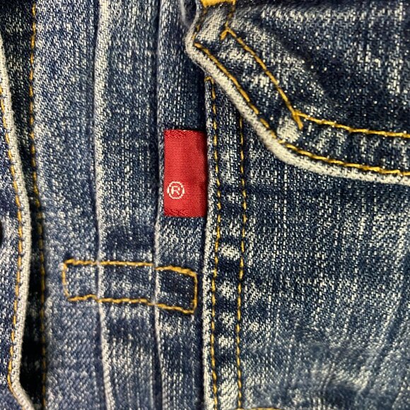 Vintage Levi's Jean Jacket Women's Small Blue Cotton Made in USA Denim Trucker - Picture 3 of 16